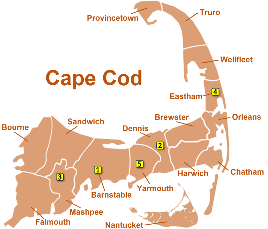 Cape Cod Pickleball locations